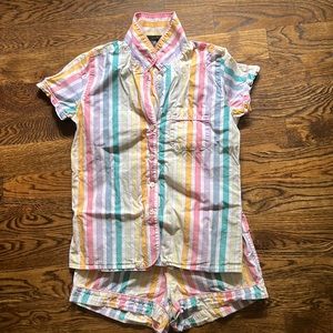 J. Crew rainbow pajamas